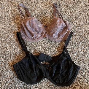 Chantelle 34DD EUC Lace Bra